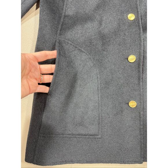 St. John Reversible Wool/Cashmete Blend Coat - Picture 2 of 14